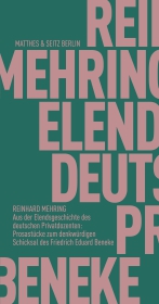 Aus der Elendsgeschichte des deutschen Privatdozenten: Prosastücke zum denkwürdigen Schicksal des Friedrich Eduard Beneke