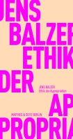 Jens Balzer liest aus »Ethik der Appropriation«