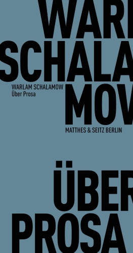 Über Prosa