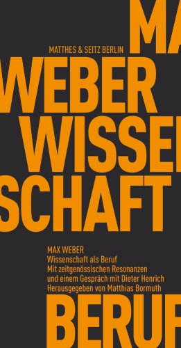 Wissenschaft als Beruf Wissenschaft als Beruf